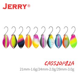 Anzuelos de pesca Jerry 2g 3g ultraligero Micro área trucha cuchara kit Spinners adornos brillos UV Color brillante señuelos Set 230520