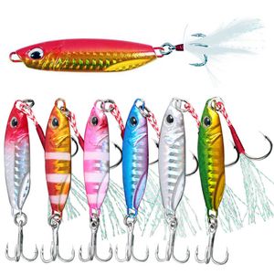 Anzuelos de pesca Plantilla de metal Señuelo de pesca 10g 15g 20g 30g 40g Casting en tierra Swimbait VIB Cuchara Anzuelos Cebo artificial LAKE Ocean Tackle Pesca P230317