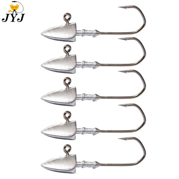 Hameçons de pêche Tête Triangle 35g 5g 7g 10g 14g 20g Type de bateau Hameçon de pêche Ver souple Jig Leurre Crochet Jig Tackle 231031