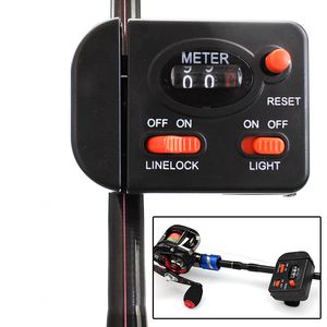 Vislengte Lijnlijn Tellerclip op staafmeter Diepte Finder Tester Meter Digital Jigging 0-99.9m voor Fisher