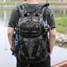 Vissen Lure Bag Camping Backpack Men Sport Tactische schouderaasbox Pack Outdoor Handtassen Wandelen Molle Sports Militaire tassen 240418