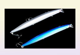 Pêcheur Lure Big Minnow Body Corps Wire Fish Bait 20g 135cm 3 Crochets Fresh Saltwater Catfish SeaBass Catch7078755