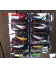 LURIE DE FISHE S Promotion Sinking Plastic dur Bait de pêche doubles 7cm 8 5G 10 pièces Lot Bvb Home2006274I6662989