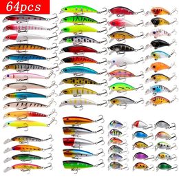 Ligne de pêche ensemble pêche à l'appât dur mini minnow swing flottant Crankbait Crazy Wobblers Artificial Bionic Crank Lares 240416