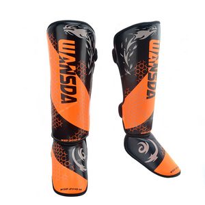 1 paar MMA Boksscheenbeschermers Enkelsteun Heren Dames Kickboksuitrusting Karatebeschermers Sanda Muay Thai Legging Sport SafetyShin Guard jeugd kickboks scheenbeen