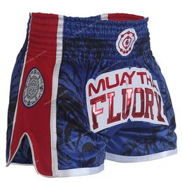 FLUORY Muay Thai Shorts Combat gratuit Arts martiaux mixtes boxe entraînement Match pantalon boxeboxe malles pantalon muay thai fluory