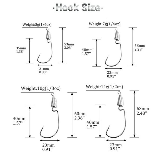 10 unids/lote 5g 7g10g 14g Bullet Jig Head anzuelo de acero al carbono sin equipo Offset gusano anzuelo de pesca señuelo Texas Rigs accesorios de pescaAnzuelos accesorios de pesca señuelo