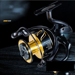 fishing ,Max Drag All Metal Spool Spinning Reels Bearings Water Resistant Gear Ratio Reel