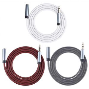 Red de pesca de 3,5mm macho a hembra, línea de extensión de línea de frecuencia de audio, 1m, nuevo cable de pesca, línea AUX, altavoz de audio, línea de coche