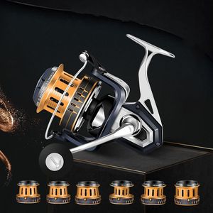 Pesca 15Kg Max Drag All Metal Spool Spinning Reel 17 1 Rodamientos Resistente al agua Gear Ratio Reel 775 Z2