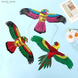 Visstang Kite Flying Bird Simulator Flying Bird Flat Eagle Swallow Parrot Outdoor Toy Childrens Large Kite Animal Wing Kite Y240416