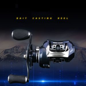Metal Spool Spinning Reel for Carp Fishing, Water-Resistant Gear Ratio Reel with Metal Ball Grip Spool