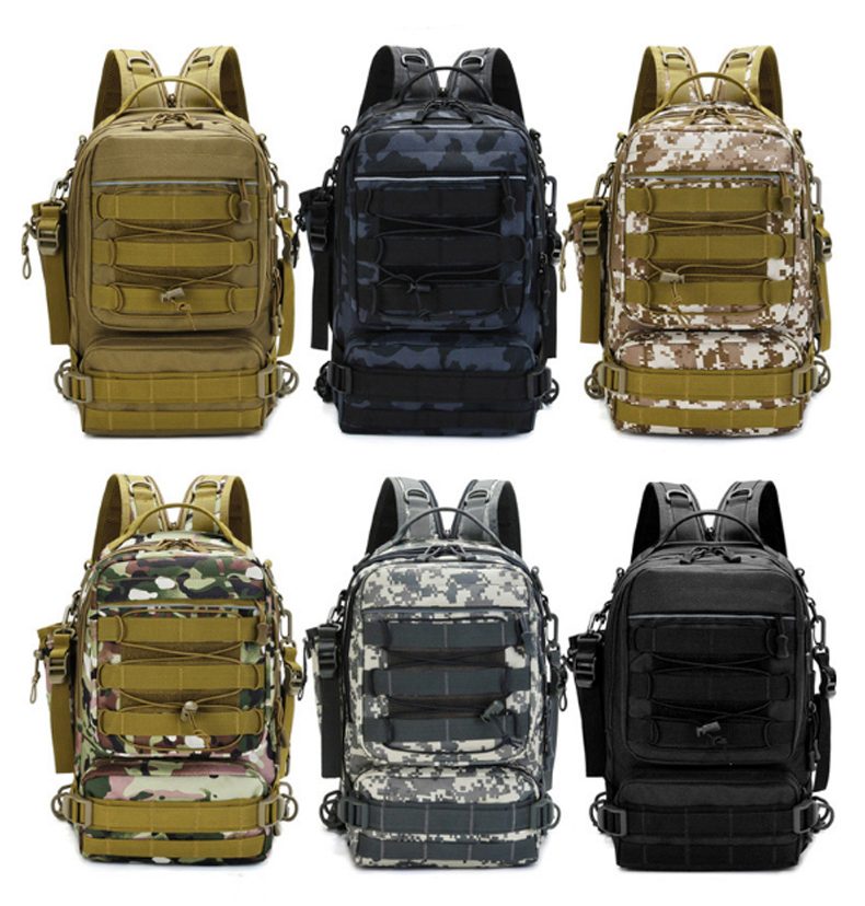 Fishing Tackle Backpack Storage Bag Water-Resistant Fishing Gear Bags Outdoor Shoulder Backpacks