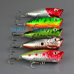 Fishing Topwater Floating Popper Popper Lure Hooks CRANK BAITS 13G 6 5CM 2 55 FYE017300G