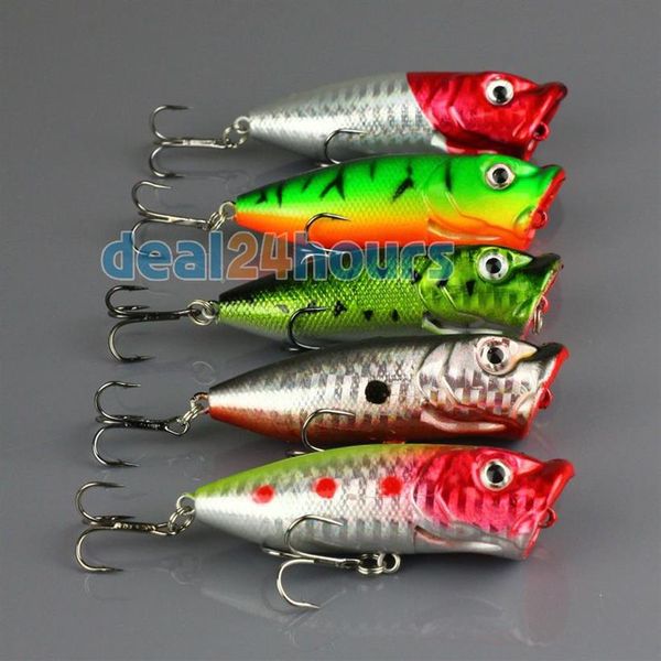 Fishing Topwater Floating Popper Popper Lure Hooks CRANK BAITS 13G 6 5CM 2 55 FYE017300G