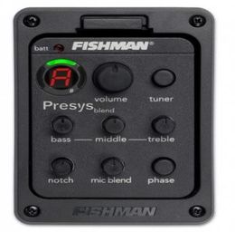 Fishman Presys Blend 301 Dual Mode Guitar Preamp Eq Tuner Piezo Pickup Equalizer System met Mic Beat Board in Stock3877395