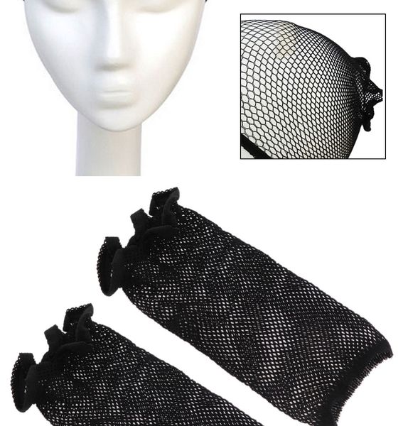 Résille Perruque Cap Extensible Élastique Cheveux Net Snood Perruque Cap Noir Couleur Cheveux Net Perruque Net Livraison Gratuite Résille Tissage