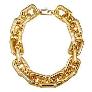 Fishsheep déclaration or gros acrylique chaîne tour de cou femmes exagéré grand collier pendentif collier 2021 bijoux