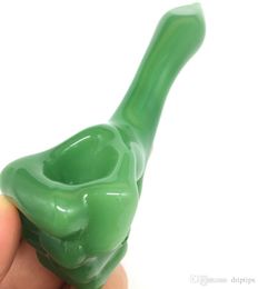 Fist Spoon Pipe 4.7 pulgadas Pipas para fumar tabaco con puño Estilo Glass Water Hand Pipe Accesorios Bubbler