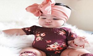 Fit All Baby Grote Boog Meisjes Hoofdband 7 Inch Grote Strik Headwrap Kinderen Boog voor Haar Katoen Brede Hoofd Tulband pasgeboren baby Headban2493446