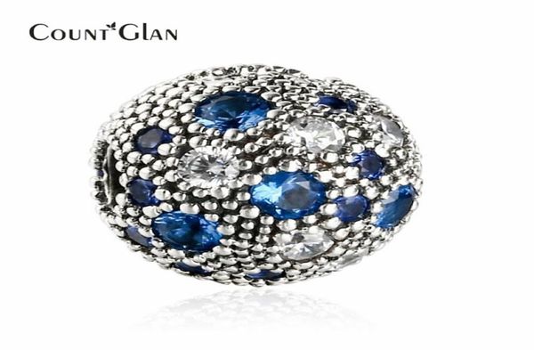 Fit Bracelet 2017 Été Nouveau Blue Cosmic Stars Clip Clip Charm Perles pour bijoux Making 925 Sterling Silver Decorative Stopper Bead2018613