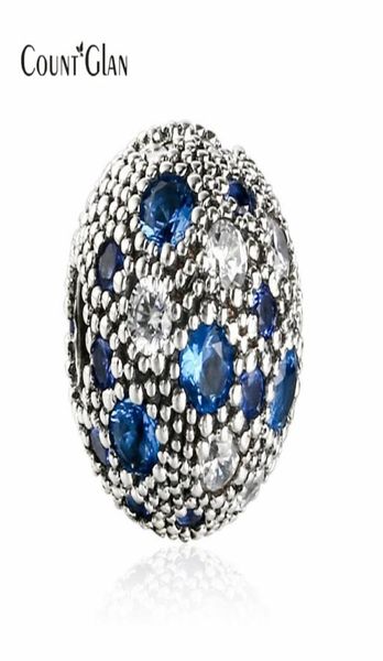 Idéal pour Bracelet 2017 été nouvelles étoiles cosmiques bleues pince fixe perles de charme pour la fabrication de bijoux 925 en argent Sterling bouchon décoratif perle9746398
