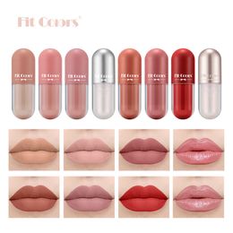 Fit Couleurs 8 Couleurs Livre Brillant À Lèvres Coffret Cadeau Brume Visage Velours Coupe Antiadhésive Liquide Rouge À Lèvres Ensemble En Gros Livraison Rapide