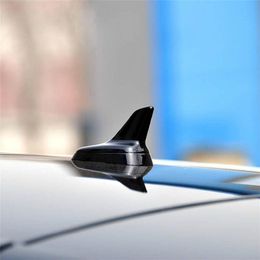 Fit voor AUDI A1 A3 A4 A5 A6 A7 A8 Q5 Q7 Black Shark Fin Dak Decoratieve antenne