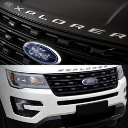 Fit Voor Ford Explorer 2011-2018 Sport ZILVER ZWART Kap Embleem Letters Gloss Finish1914