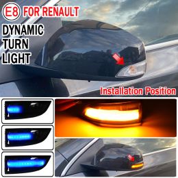 Ajustement pour Renault Megane 3 MK3 III RS 2008-2016 Laguna III X91 Fluence LED Dynamic Blinker Indicateur Miroir Tourn Signal Light