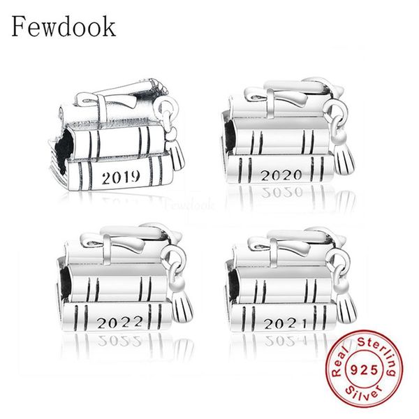 Fit Original Pandora Charm Bracelet 925 Sterling Silver Tassel Scroll Book Graduation Mortier Perles Pour Faire Berloque 20222703