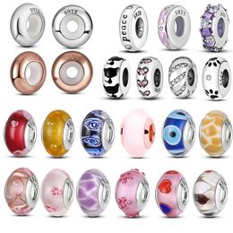 Fit Pandora kralen 925 zilveren bedel vrouwen sieraden Siliconen Spacer Stopper Clip Charms Chamilia