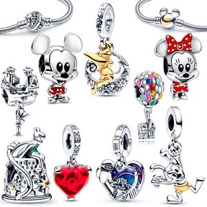 Fit Pandora beads 925 encanto de plata joyería de mujer 100th Anniversary Charm Beads Newest Ladies