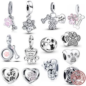 Fit Pandora perles 925 argent breloque femmes bijoux os balancent breloque authentique