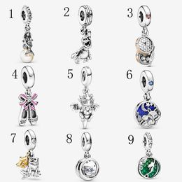 Fit Pandora Charmel Bracelet European Fox Rabbit Email Dange Hanger Kikker Mermaid Uil Kristal Charms Kralen Diy Snake Chain For Women Bangle ketting sieraden