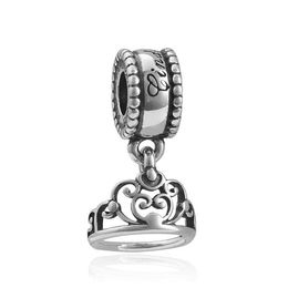 Fit Pandora Charm Bracelet Princess Queen Crown European Silver Bead Charms Beads DIY Snake Chain For Women Bangle & Necklace Jewelry