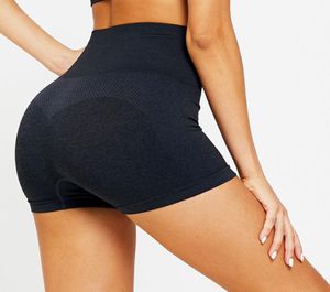 Fitness Athletic Solid Yoga Shorts High Workout Short Sport Pant Femmes Pantalons de gym sans couture