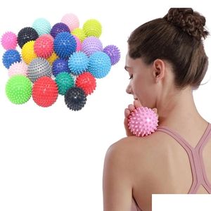 Balles de fitness Spiky Mas Ball Exercice Foot Doule Relief Pantar Doulevers Muscle Dreness Gift to Wife Drop Delivery Sports Outdoo Dhtfg