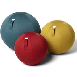 Balles de Fitness sport Yoga avec poignée couverture pompe Pilates Gym Balance Fitball Massage entraînement entraînement ballon d'exercice 231027