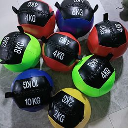Fitness balls muur medicijn bal fitness gooien kern training slams power sterkte oefening home gym training kan 2 -15 kg vrij leeg 230530 laden