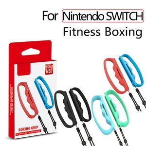 Fitness Boxing Grip Accessoires de jeu Contrôleurs de jeux Boom Poignées pour Nitnendo Switch Joy Con avec dragonne Assit Tool 2 pièces / paire