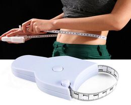 Fitness Fat Caliper Perfect Body Meetlint Automatisch telescopisch meetlint Intrekbaar meetlint voor lichaam Taille Heup B9654994