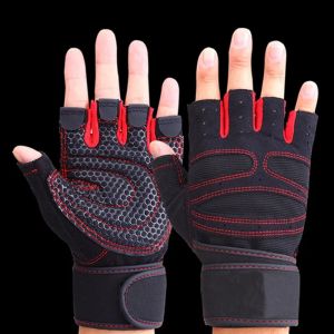 Gants de Fitness demi-doigt pour hommes et femmes, protège-poignet, haltère de sport, équitation, barre horizontale antidérapante, entraînement