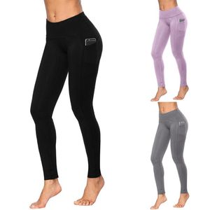 Legging de remise en forme femmes entraînement Leggings de poche Fitness sport pantalons de Yoga gymnastique course pantalons athlétiques Leggins