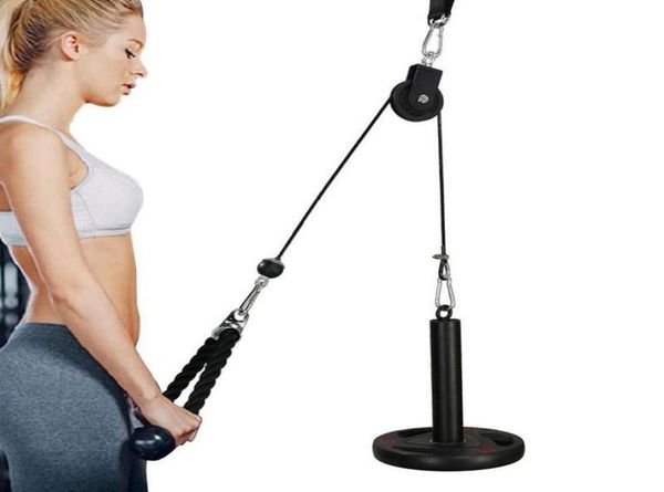 Fitness chargement goupille poulie câble système fixation haltère force support entraînement entraînement levage poids exercices pour les femmes 3357925