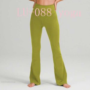 Fitness LU-088 Running Street Dames Yoga Pants Groove Fares High Taille Trade Belly Sports Yoga Workout Sexy Nine Minutes broek Top
