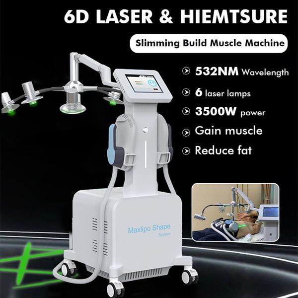 HIEMT Muscle Building Laser Lipo Machine EMSlim Fat Loss Cellulite Removal Professional Shaping Body Beauty Device Pour SPA Salon