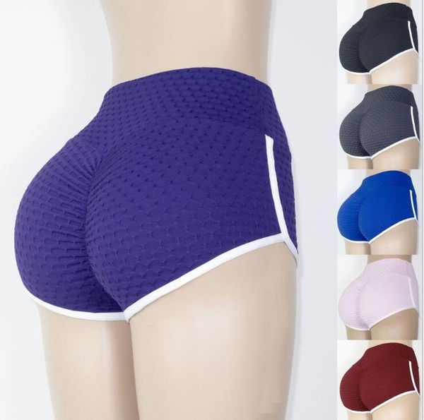 Pantalones de fitness Leggings Fútbol Plaid Yoga Pantalón Mención Cadera Cintura alta Pantalones cortos deportivos Pantalones casuales Push Up Mujeres Sexy Melocotón Nalga Medias WMQ1261