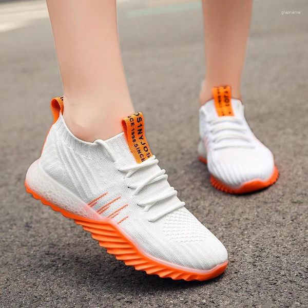 Chaussures de fitness 2024 Femmes décontractées Vulcanize Platform Sneakers Mesh Breathable Female Trainers Stick Chaussures Femme