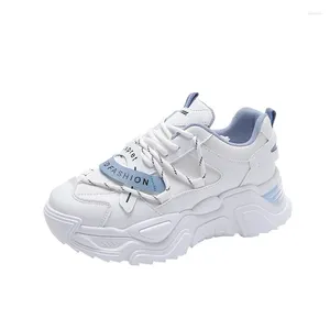 Chaussures de fitness 5cm plate-forme femmes baskets grosses blancs saulten-automne trente respirant chaussures décontractées zapatos vulcanisé zapatos mujer